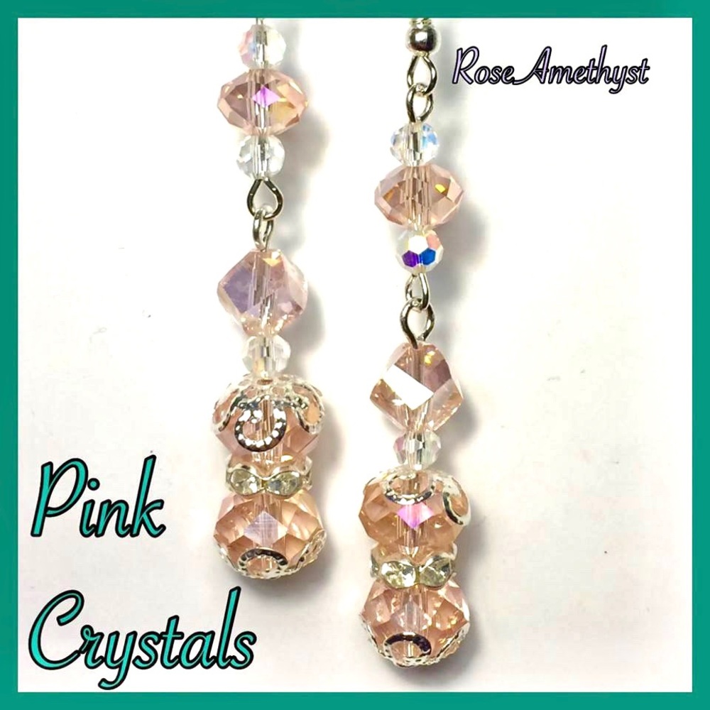 Bling! Sweet Pink Crystal Earrings